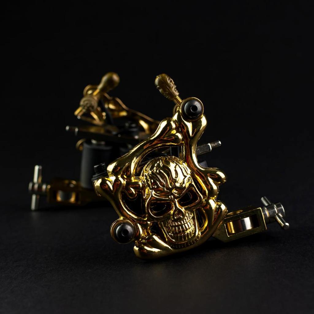 Gold Skull Tekercses Tetoválógép