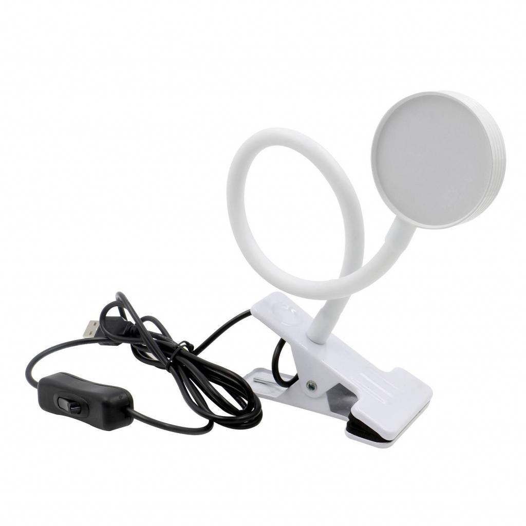Felcsíptethető, nagy fényerejű, hajlítható LED Lámpa - Fehér - USB Csatlakozóval