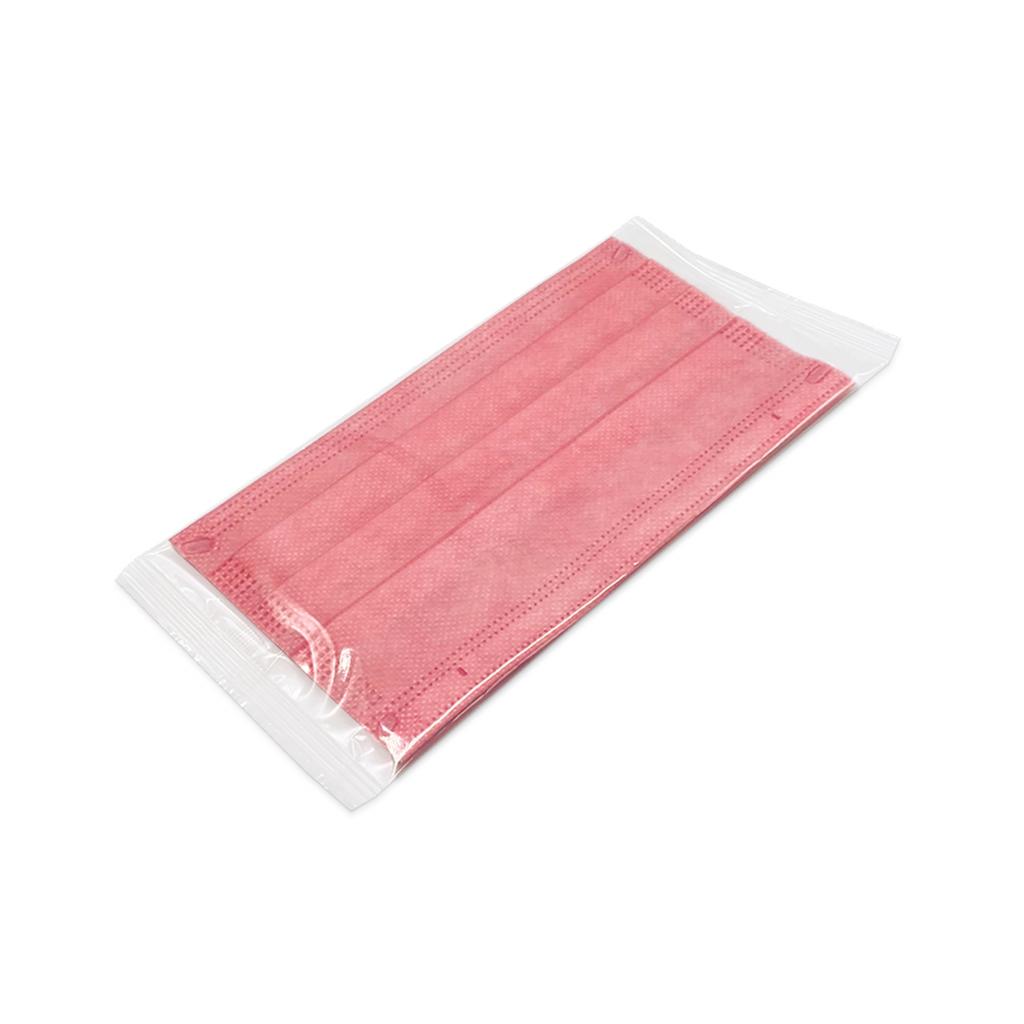 50 db /rózsaszín/ Egyesével Csomagolt 3-rétegű sebészeti arcmaszk (IIR3)